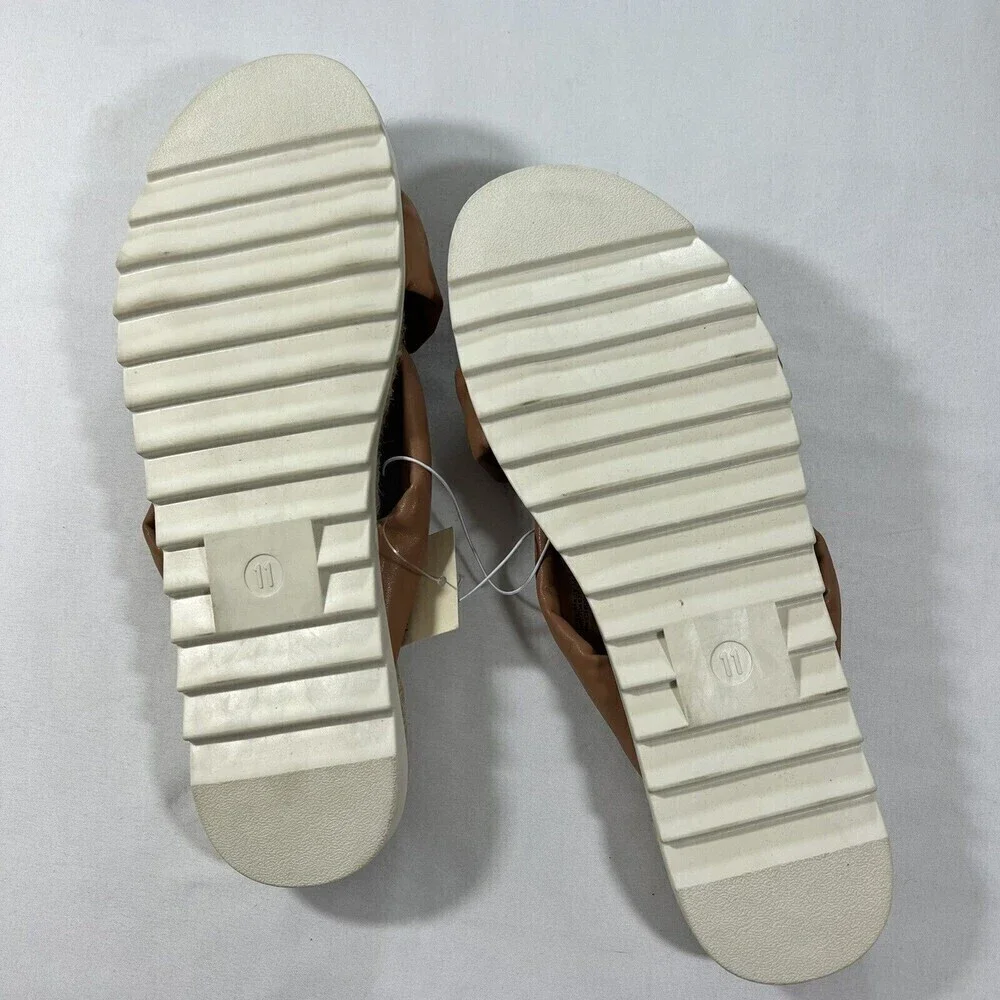 Universal Threads Open Toe‎ Tan Knotted Espadrille Sandals Size 11
